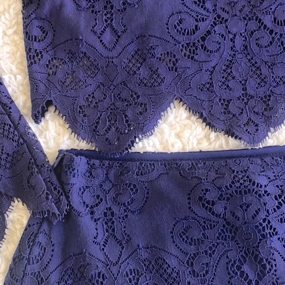 For Love & Lemons Midnight lace crop top skirt set - Picture 13 of 16